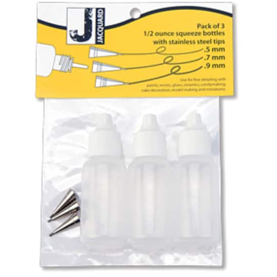 Jacquard Small Applicator Bottle with Metal Tip Set